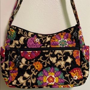VERA BRADLEY FLORAL SHOULDER BAG